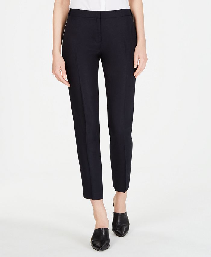 Calvin Klein Linen Button-Waist Pants & Reviews - Pants & Capris ...