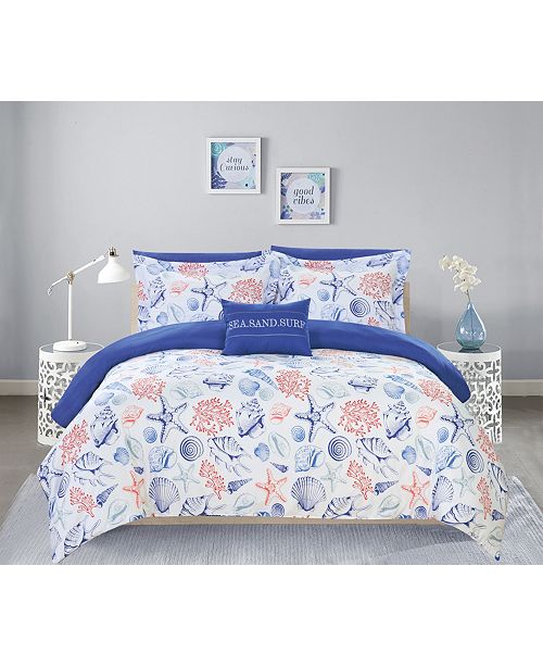 Chic Home Dalis 8 Pc Bed In A Bag Comforter Sets Reviews Bed In A Bag Bed Bath Macy S