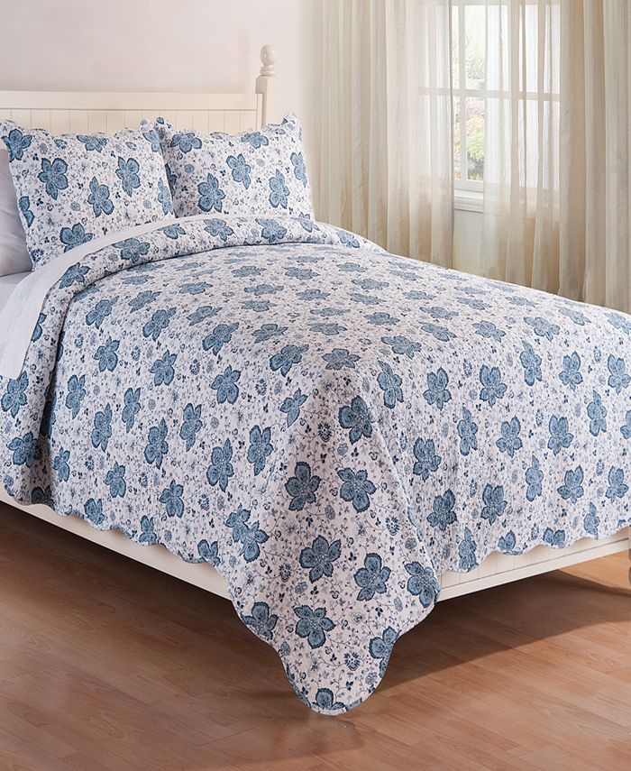 C&F Home Chesapeake Bay Blue Full Queen 3 Piece Quilt Set Macy's