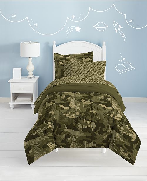Dream Factory Geo Camo Twin Comforter Set Reviews Comforters