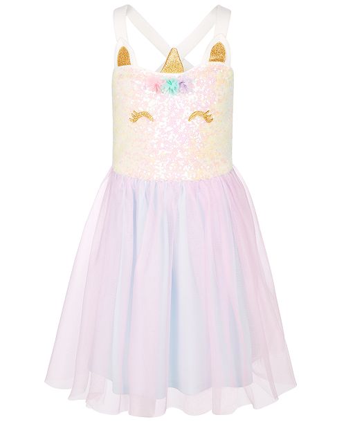 Pink Violet Little Girls Sequin Unicorn Tutu Dress Reviews