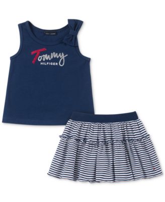 tommy hilfiger skirt set