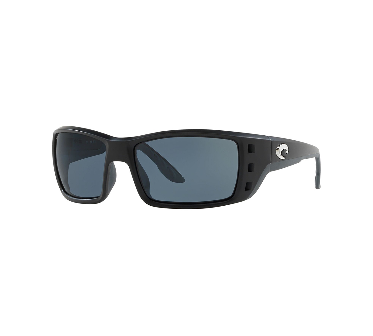 Costa Del Mar Polarized Sunglasses, Permit Polarized 60 In Black Matte,grey