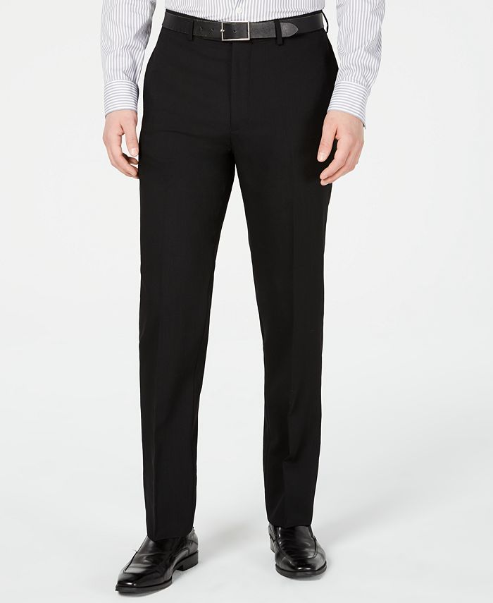 Calvin Klein Men's Slim-Fit Black Solid Suit & Reviews - Suits ...