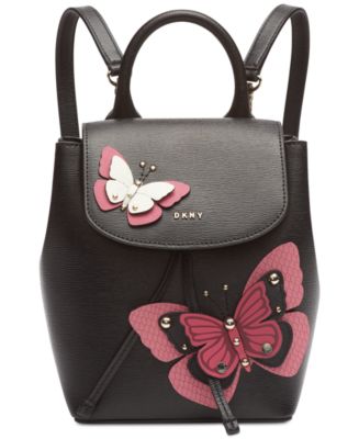 DKNY Lex Leather Butterfly Garden Backpack Created for Macy s