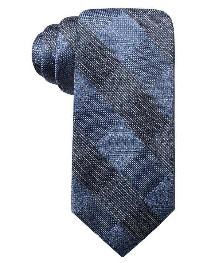 Ryan Seacrest Distinction Men's Olympos Check Slim Silk Tie, Created ...