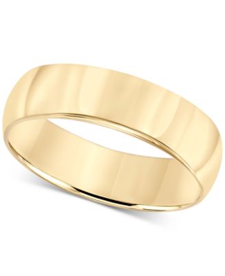 Yellow gold ring deals band