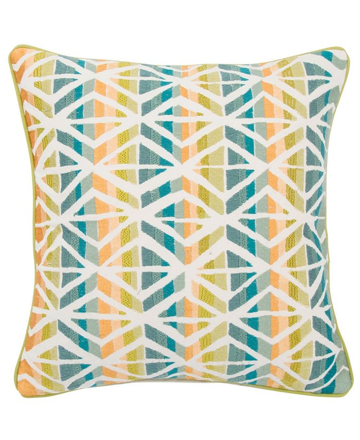 JAIPUR RUGS INC Jaipur Living Cuarto Blue/Green Geometric Down Throw