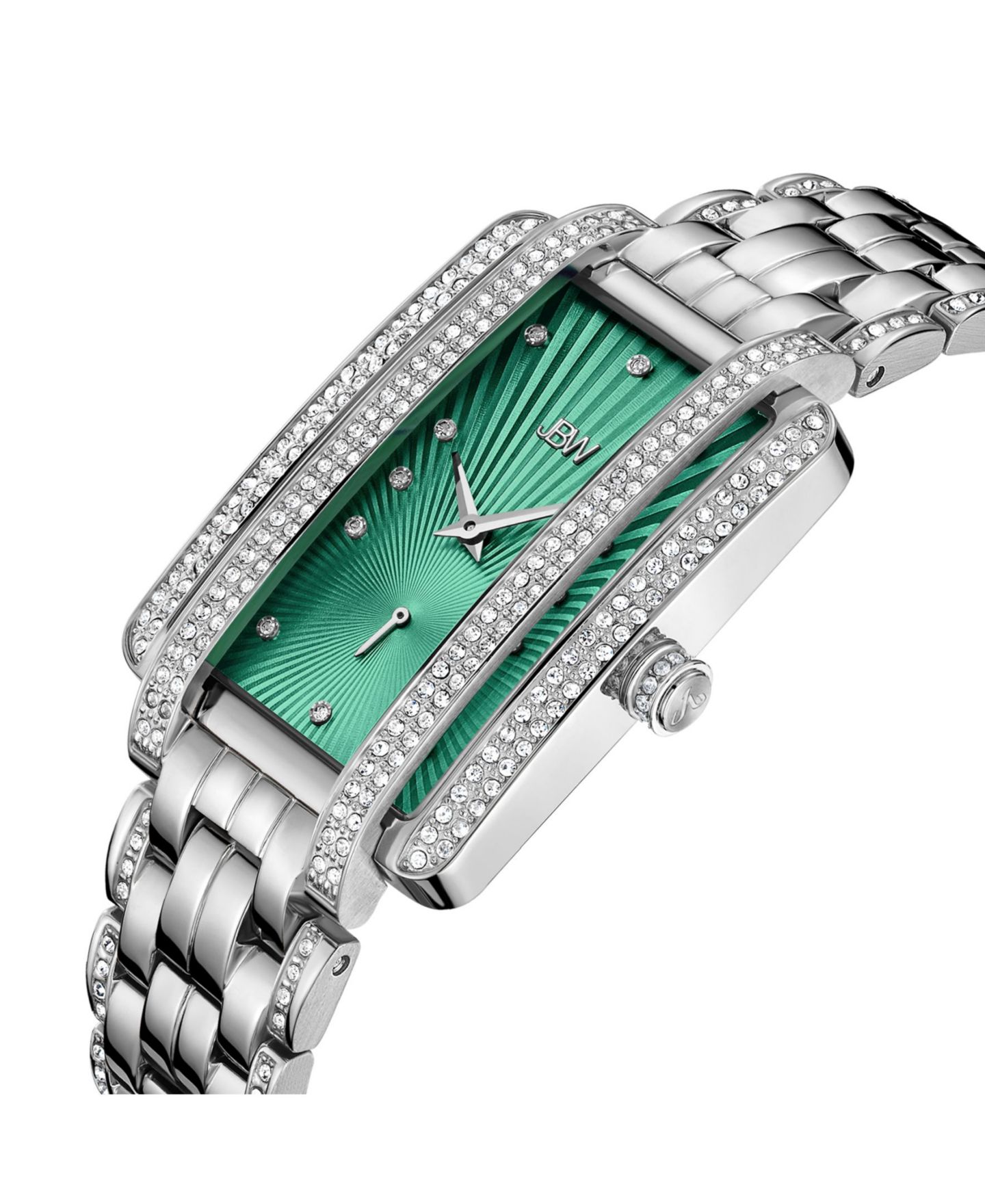 Женские часы Jbw Mink Diamond (1/8 ct.t.w.) Stainless Steel Watch, цвет: Серебряный — фото 3