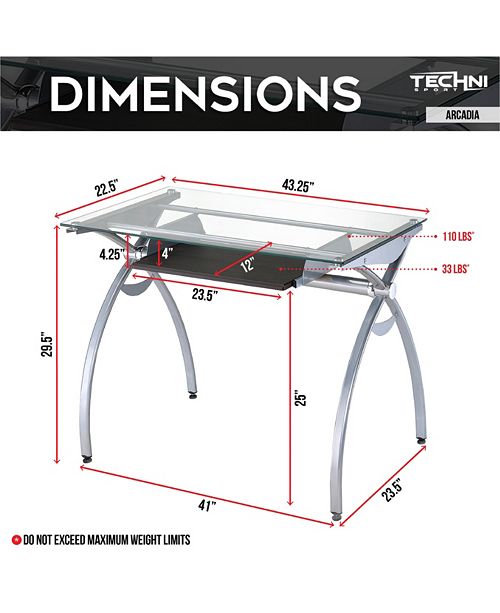 Rta Products Techni Mobili Contempo Computer Desk Reviews