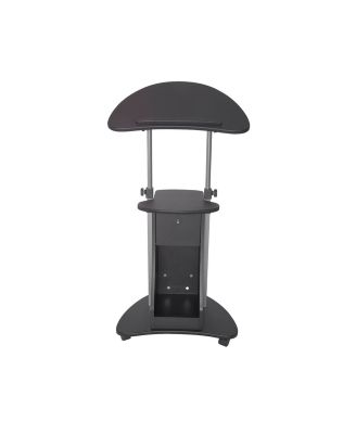 RTA Products - Techni Mobili Sit-to-Stand Rolling Adjustable Laptop Cart, Quick Ship