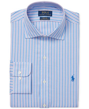 Polo Ralph Lauren Men's Classic/Regular Fit Easy Care Stretch Striped ...
