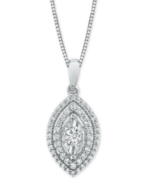 image of Diamond Marquise Halo 18