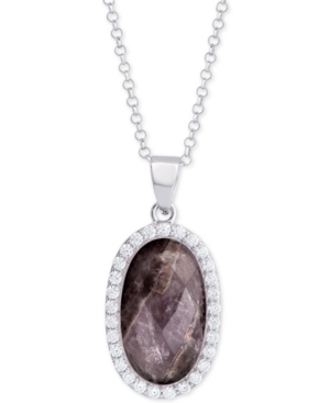 image of Labradorite (4-1/2 ct. t.w.) & Cubic Zirconia 18