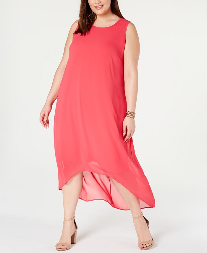 Alfani Plus Size High-Low Maxi Dress, Created for Macy's - Macy's