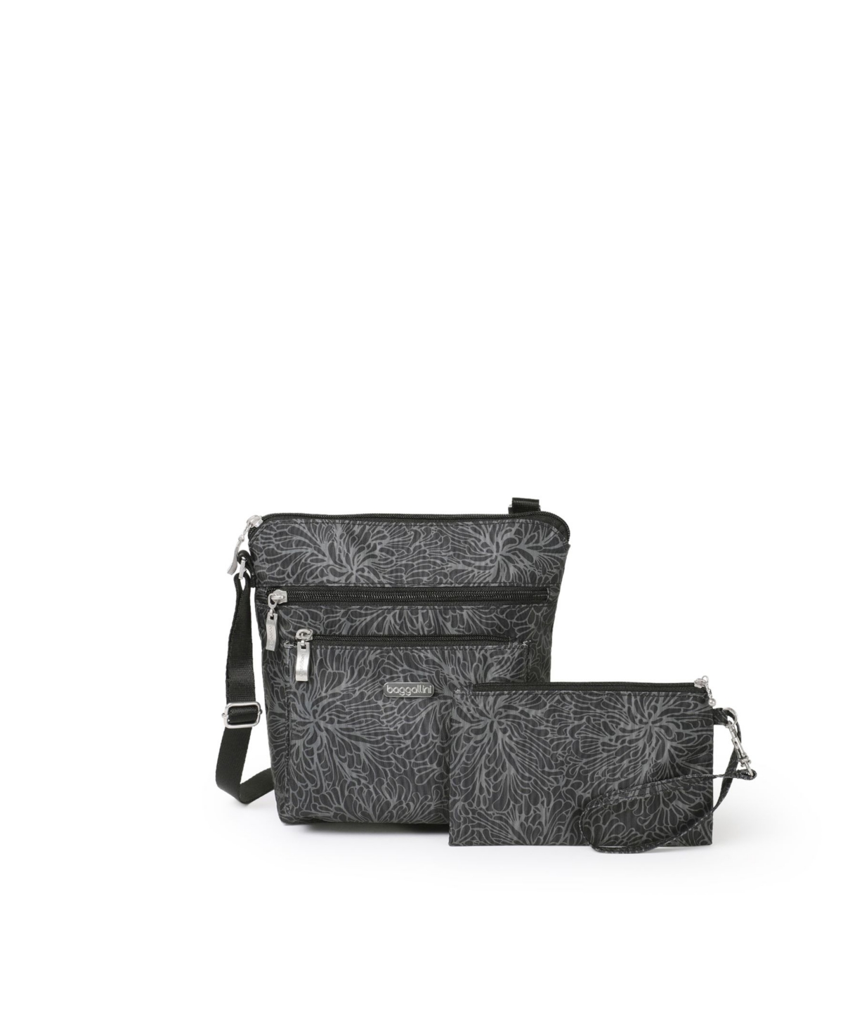 Women's Pocket Crossbody - Midnight Blossom