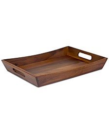 Acacia Wood Decorative Serving Food Curved Tray