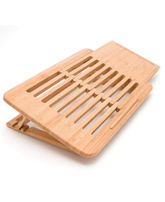 Lipper International - Bamboo Expandable Laptop Stand, Slatted