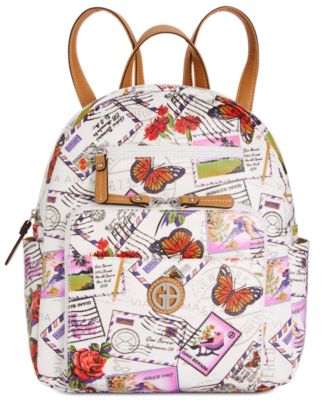 Giani Bernini Canvas Postcard Backpack, Created for Macy display picture 3