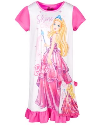 AME Little & Big Girls 2-Pc. Barbie Graphic Nightgown & Doll Nightgown ...