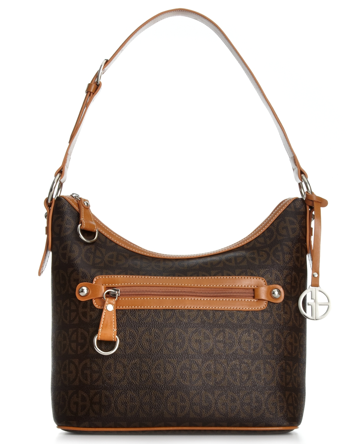 Block Signature Hobo, Created for Macy's - Brown/Silver