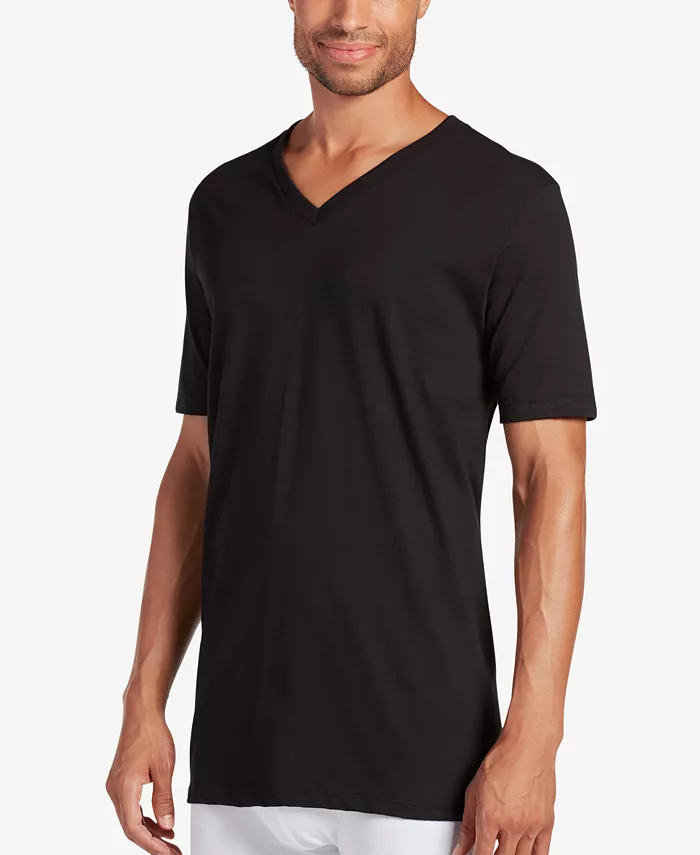 Men's Big & Tall Classic Tagless V-Neck Undershirt 2-pack - thumbnail 6