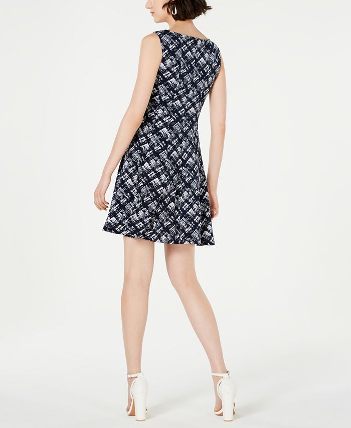 Connected Petite Printed Stretch Dress - Macy's