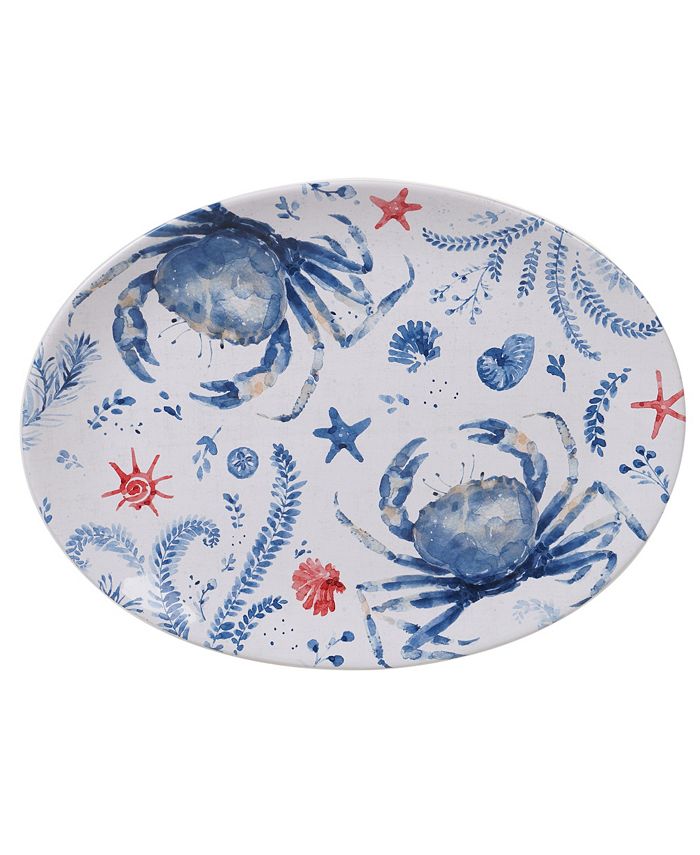 Certified International Nautical Oval Platter Macy's
