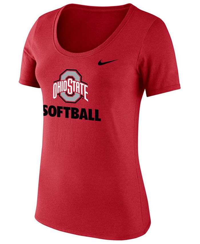 Nike Women's Ohio State Buckeyes Core Softball T-Shirt - Macy's