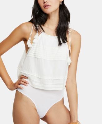 free people tie shoulder bodysuit