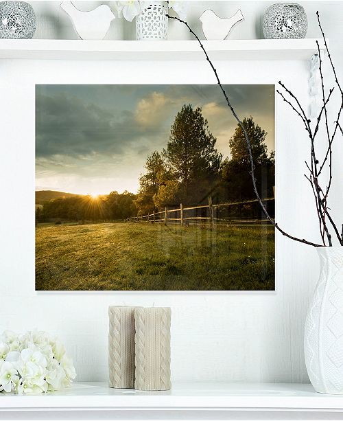 Design Art Designart Beautiful Sunrise In The Farm Landscape Metal Wall Art 20 X 12 Reviews All Wall Decor Home Decor Macy S