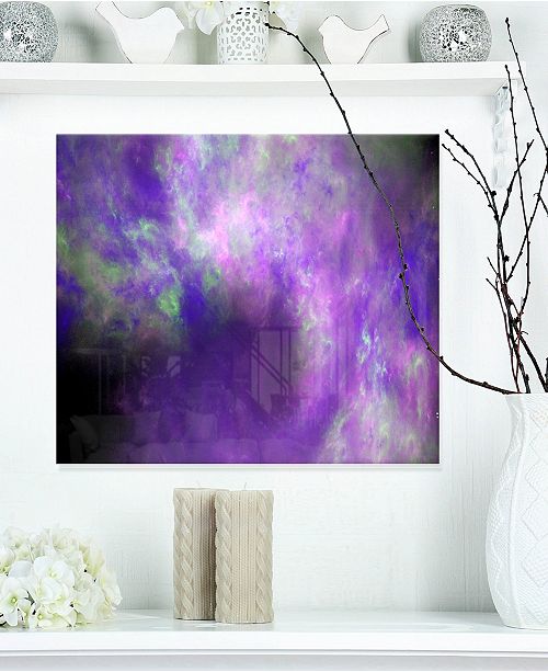 Design Art Designart Perfect Light Purple Starry Sky Abstract Metal Wall Decor 20 X 12 Reviews All Wall Decor Home Decor Macy S