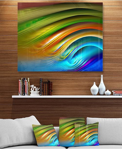 Design Art Designart Colorful Fractal Water Ripples Abstract
