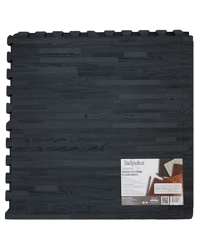 Tadpoles Xl 4 Pieces Foam Play Mat Set, Wood Textures Macy's