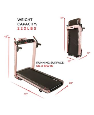 Sunny Health & Fitness SpaceFlex Motorized Treadmill