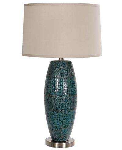 Crestview Melrose Blue Table Lamp
