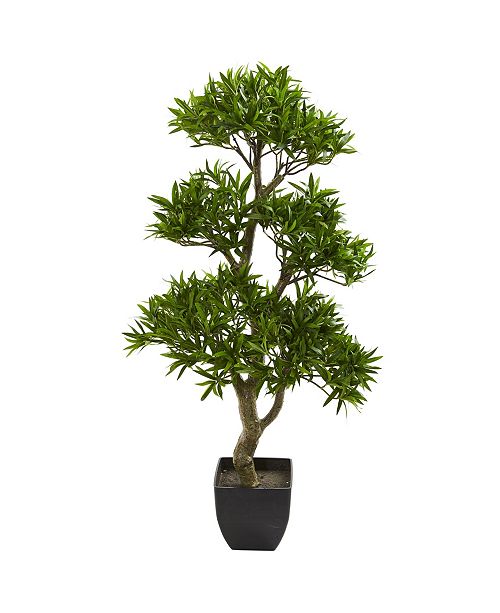 Nearly Natural 37 Bonsai Styled Podocarpus Artificial Tree Reviews All Botanicals Home Decor Macy S