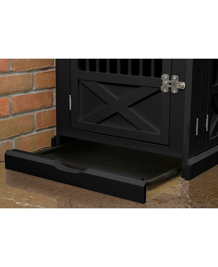 zoovilla Triple Door Dog Crate, Black, Medium Macy's