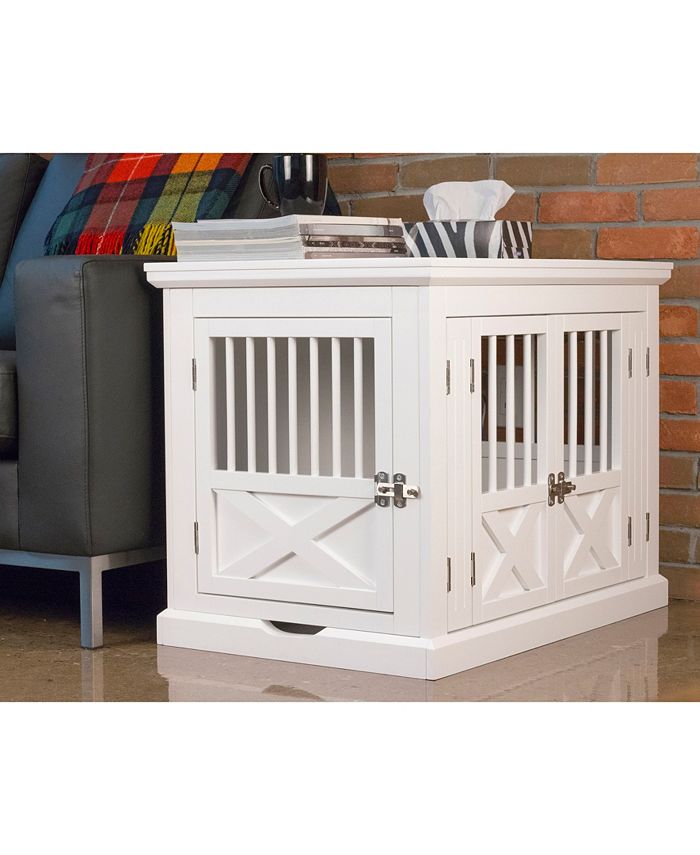 zoovilla Triple Door Dog Crate, White, Medium Macy