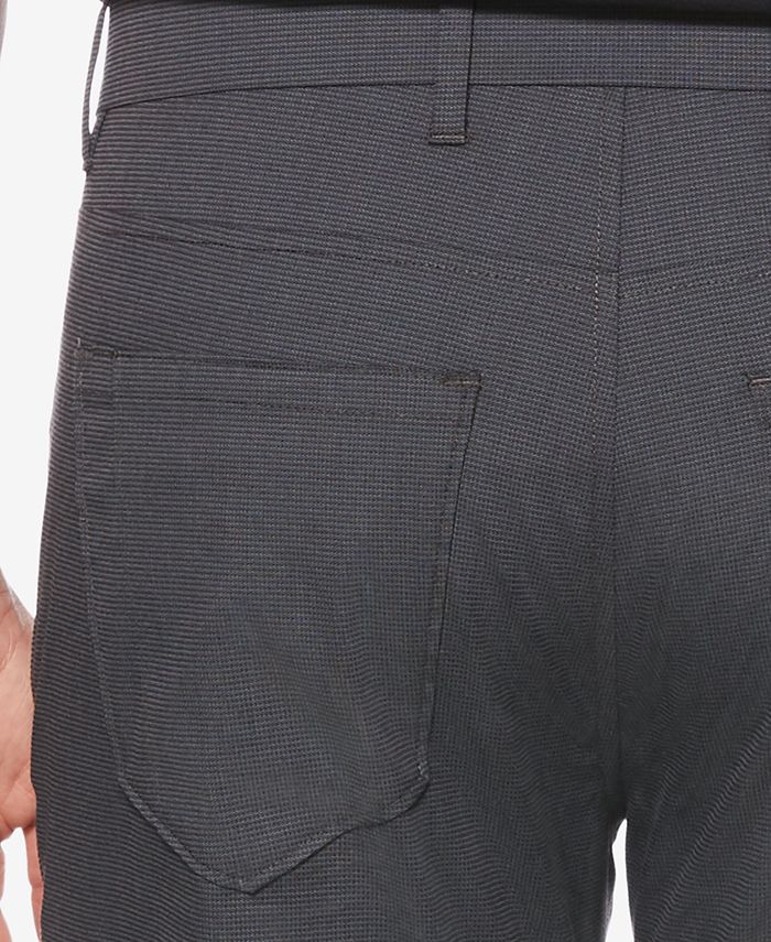 Perry Ellis Men's Slim-Fit Textured Pants & Reviews - Pants - Men - Macy's