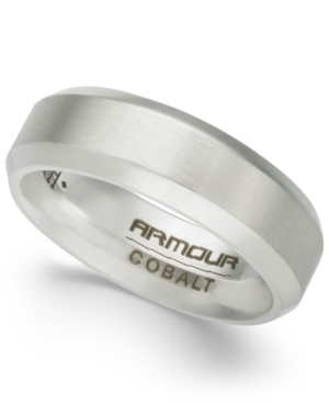 image of Men-s Beveled-Edge Cobalt Ring