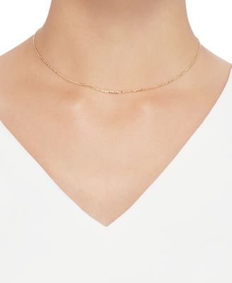 Mirror Cable Link 16" Chain Necklace (1-1/4mm) in 14k Gold