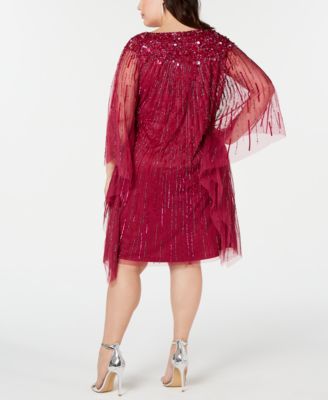 Adrianna Papell Plus Size Embellished Kaftan Dress
