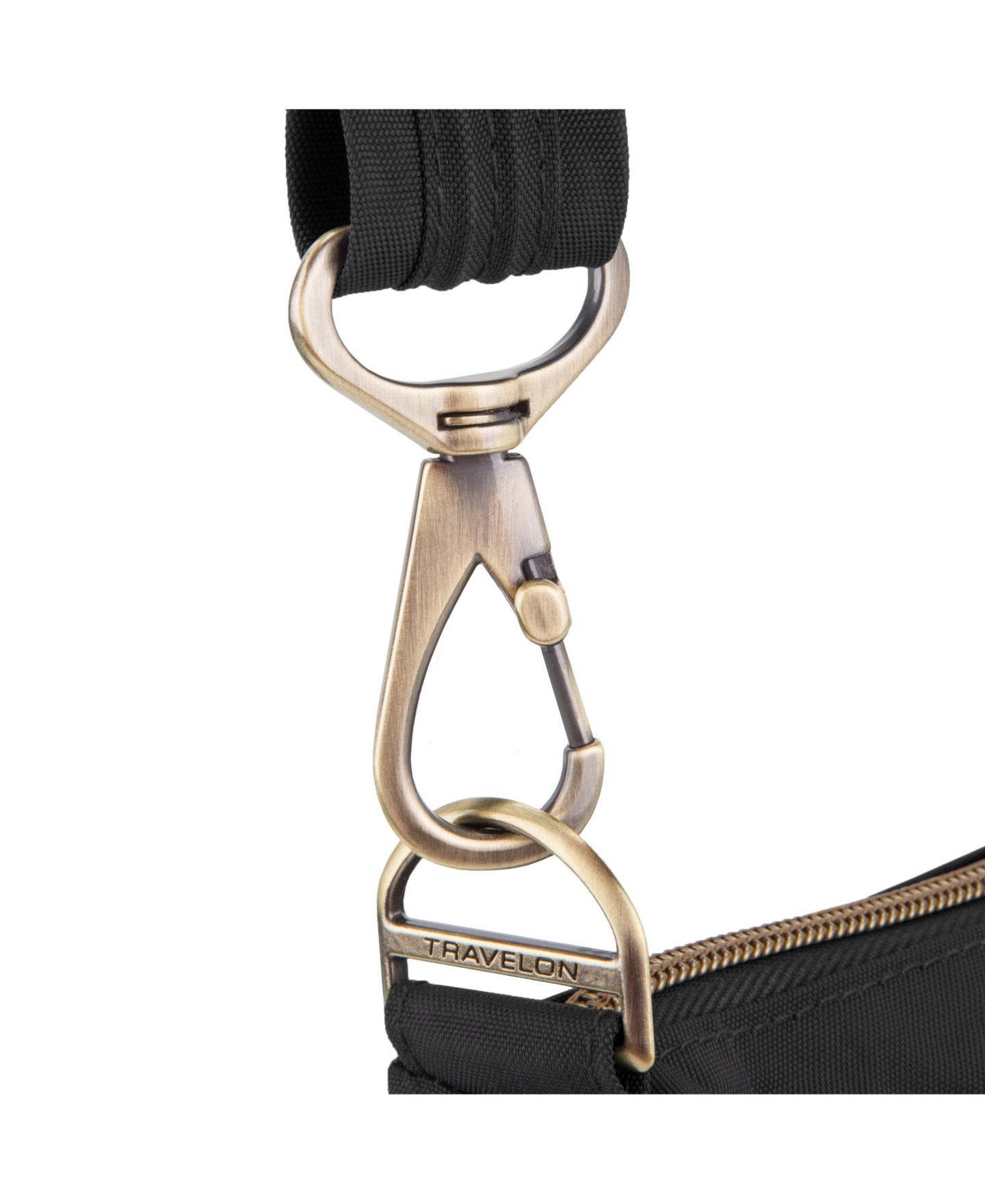 Женская сумка Travelon Anti-Theft Signature 3 Compartment Crossbody, цвет: Чёрный — фото 5