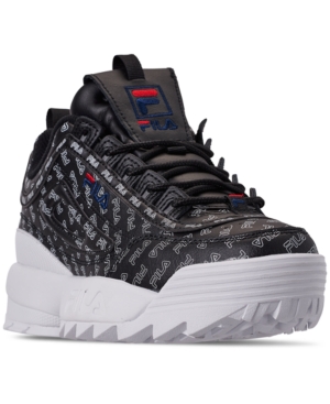 FILA WOMEN'S DISRUPTOR II MULTIFLAG CASUAL ATHLETIC SNEAKERS FROM FINISH LINE