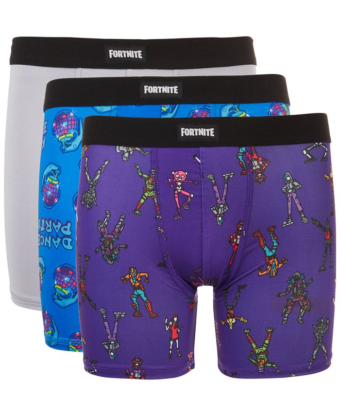 AME Big Boys 3-Pack Fortnite Graphic Boxer Shorts - Macy's