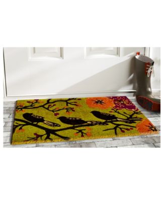 Birds in a Tree Coir/Vinyl Doormat, 17" x 29"
