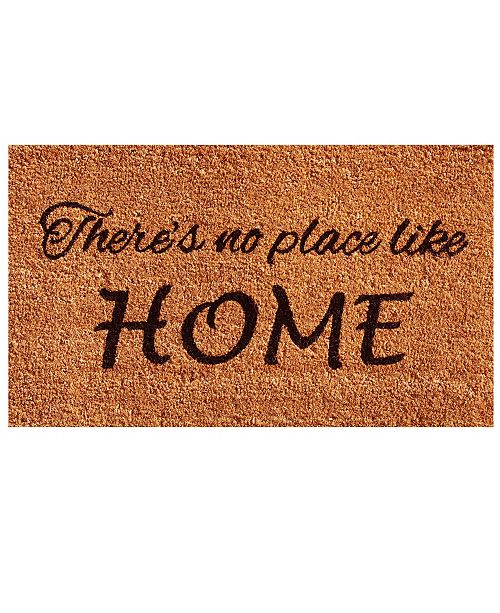 Home More No Place Like Home 24 X 36 Coir Vinyl Doormat