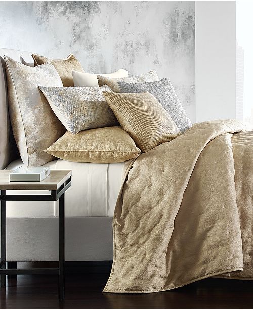 Hotel Collection Metallic Stone King Coverlet Created For Macy S