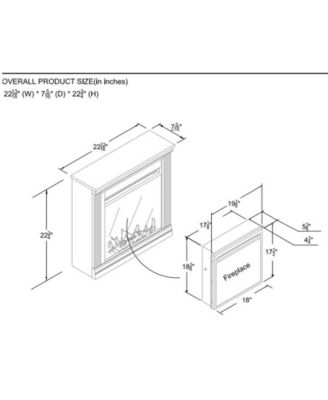 Ameriwood Home Winnie Electric Fireplace